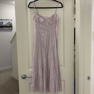 Wilfred lilac mid length dress
